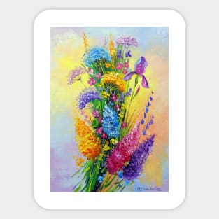 Bouquet of meadow flowers Sticker